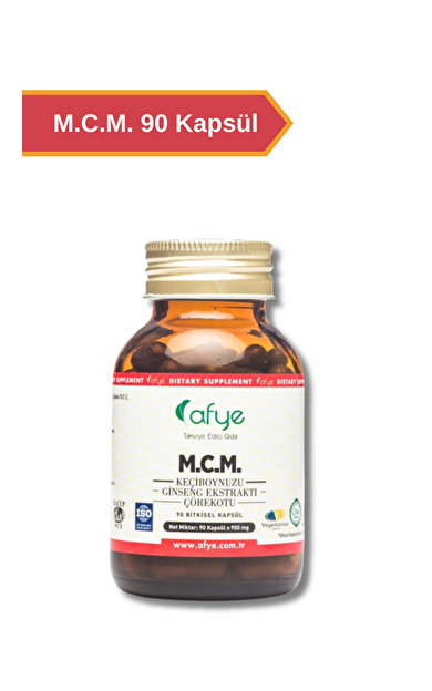 Afye M.C.M Ginseng Ekstraktı, Çörekotu, Keçiboynuzu (90 Kapsül)